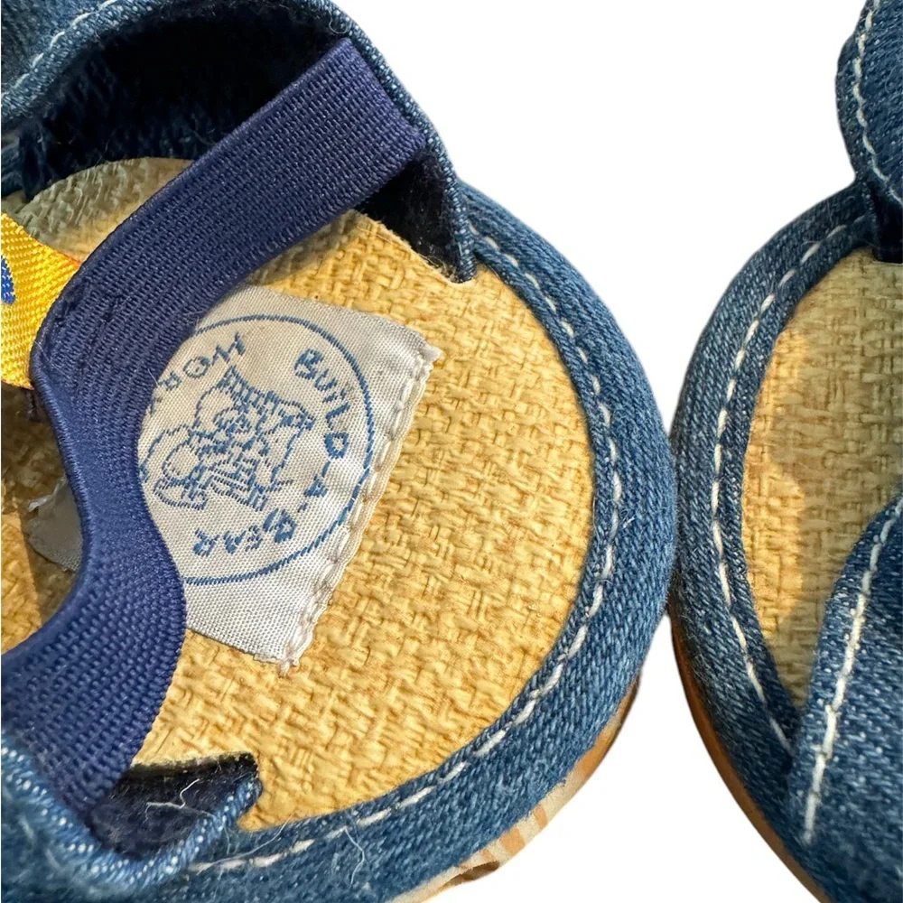 Build-a-Bear Tropical Jean & Rattan Sandals-One Pair